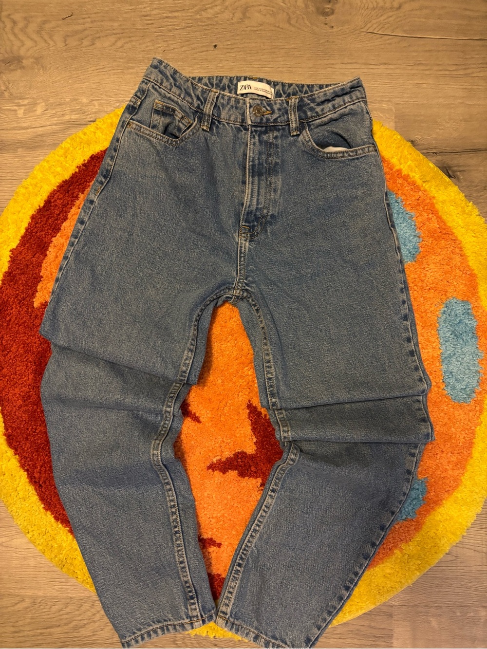 ZARA Blue Denim Jeans - Relaxed Fit